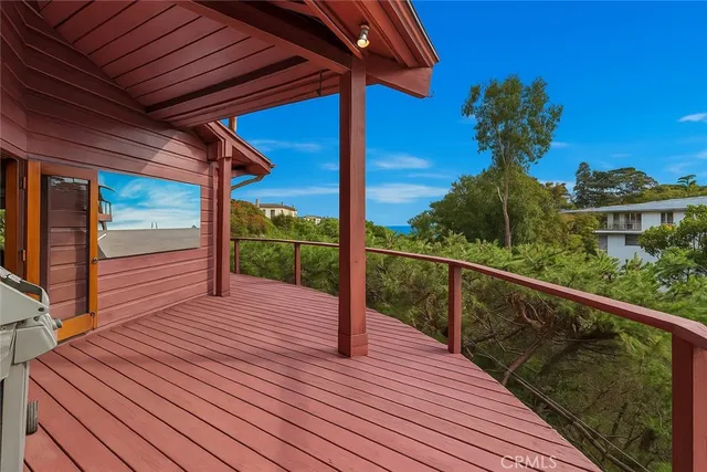 an outdoor space with furniture