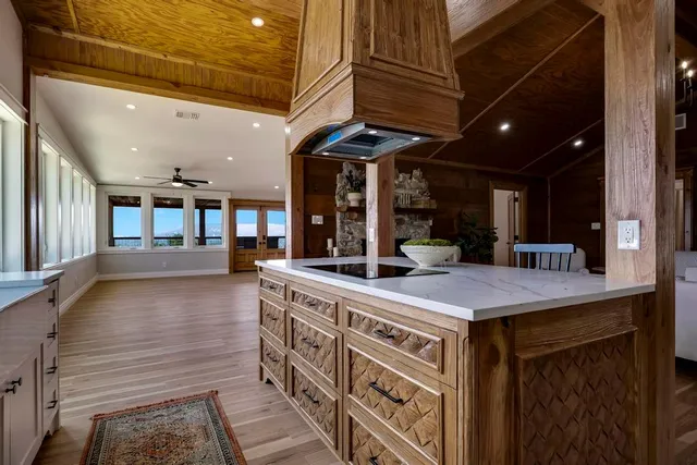 a room with a closet and wooden floor