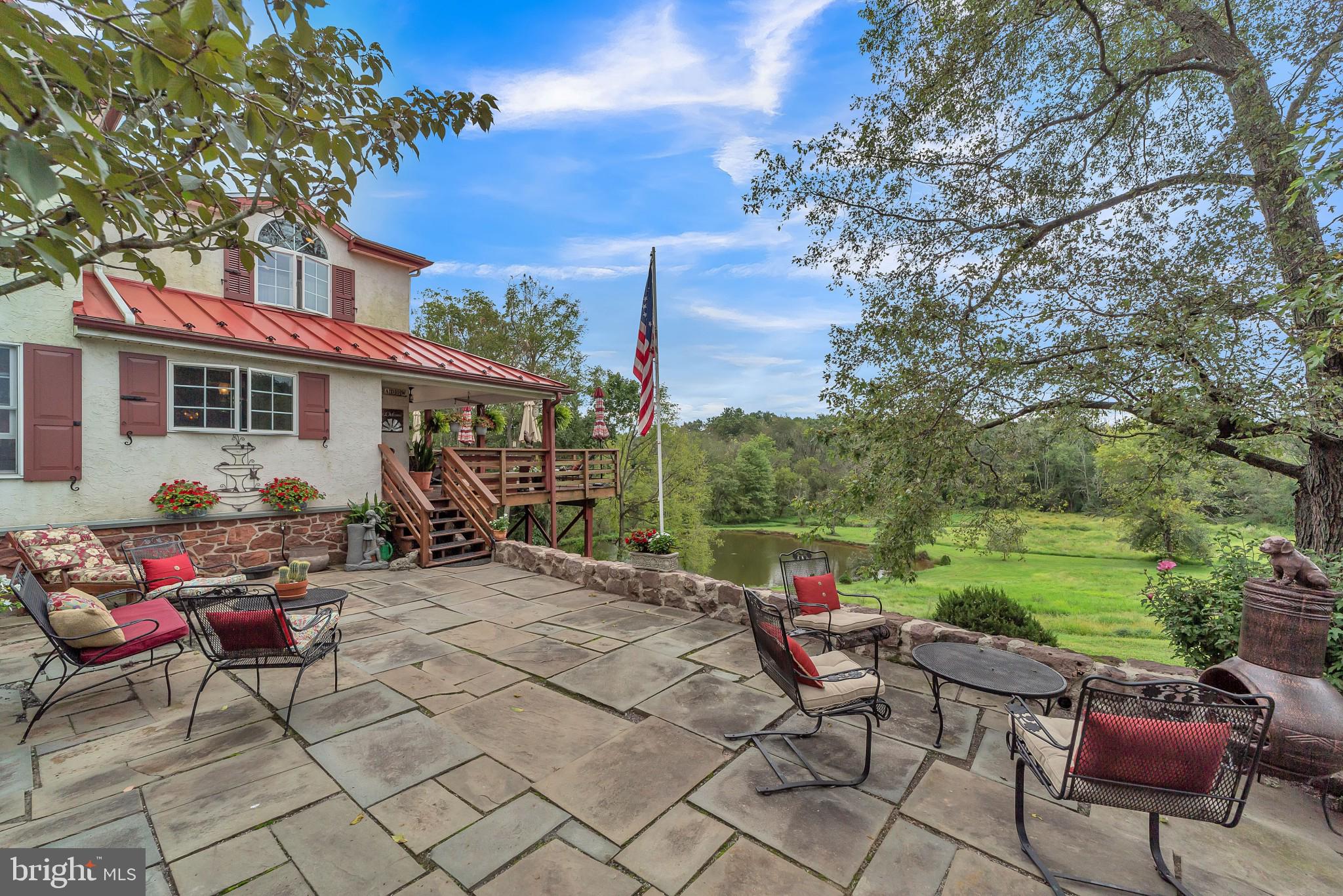 604 Kulp Road Pottstown, PA 19465 - Photo 2 of 35 Side Patio overlooking pond/pasture