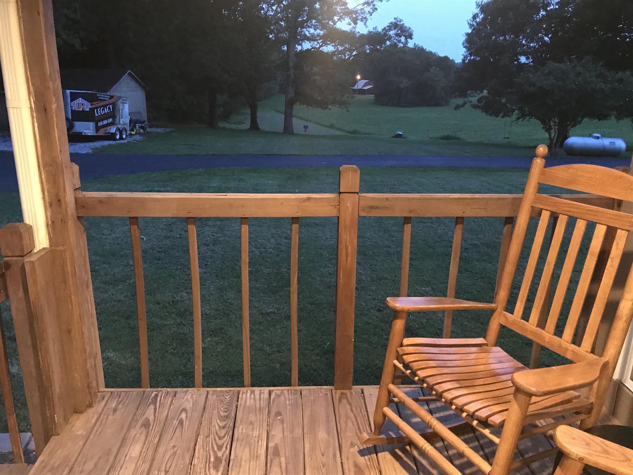 2674 New Hall Road Greenbrier, TN 37073 - Photo 26 of 30 a view of balcony with wooden floor and outdoor seating