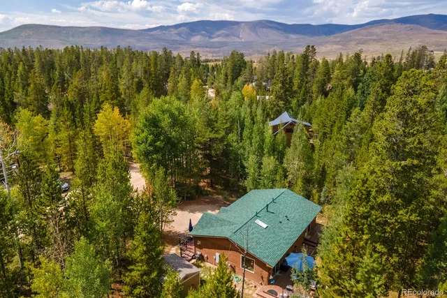 a view of lake and mountain