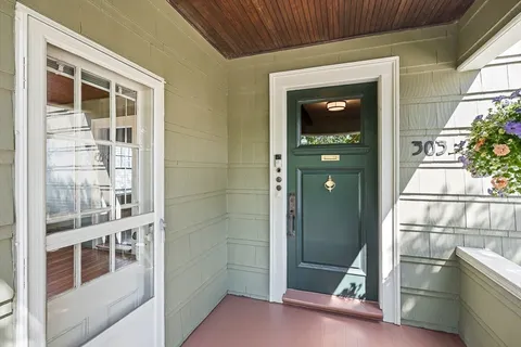 a view of front door