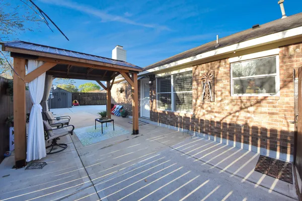 a view of outdoor seating