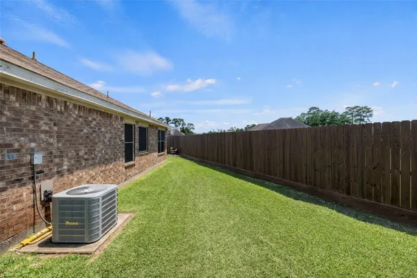 a backyard of a house