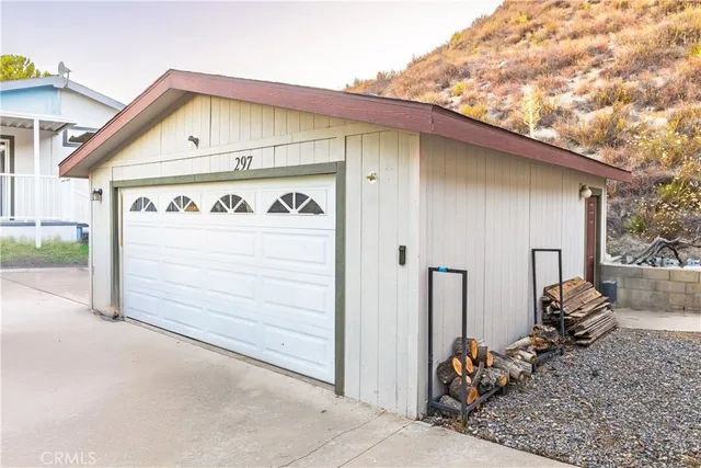 a view of a lake with a yard