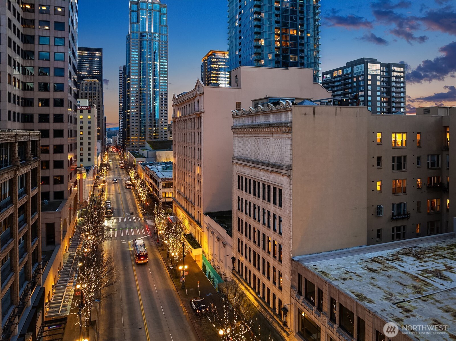 1519 3rd Avenue, Unit 801 Seattle, WA 98101 - Photo 39 of 40 a city view with tall buildings