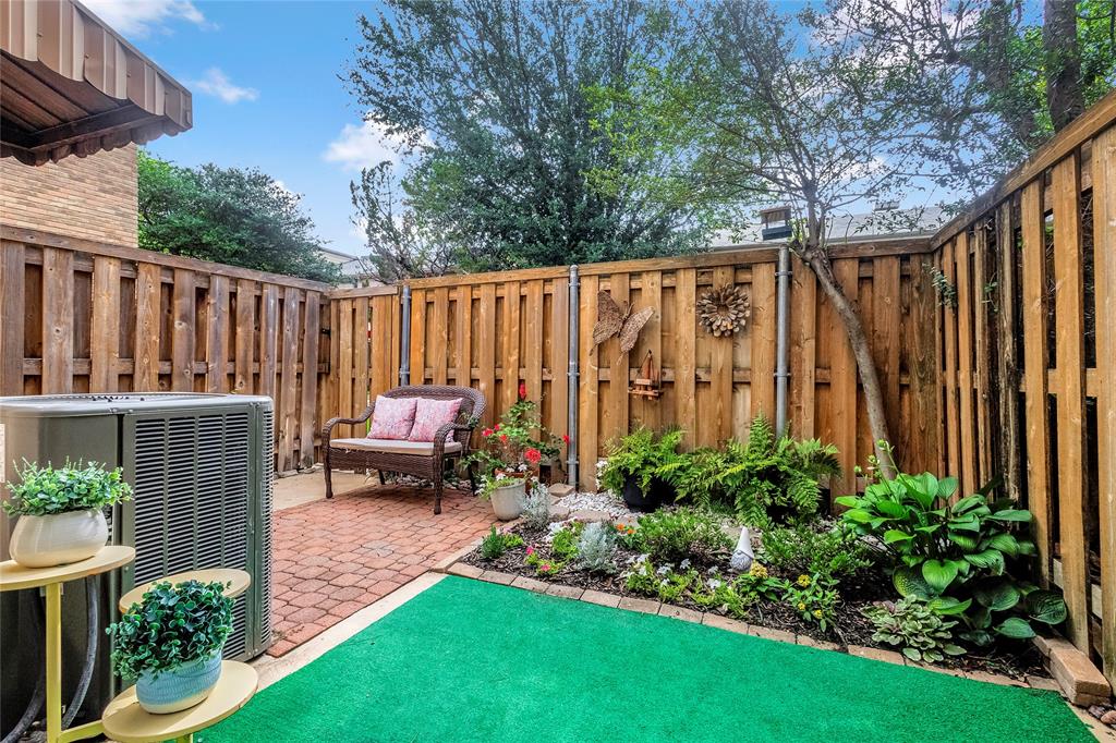 3740 Vitruvian Way, Unit D Addison, TX 75001 - Photo 20 of 22 a view of a house with backyard and sitting area