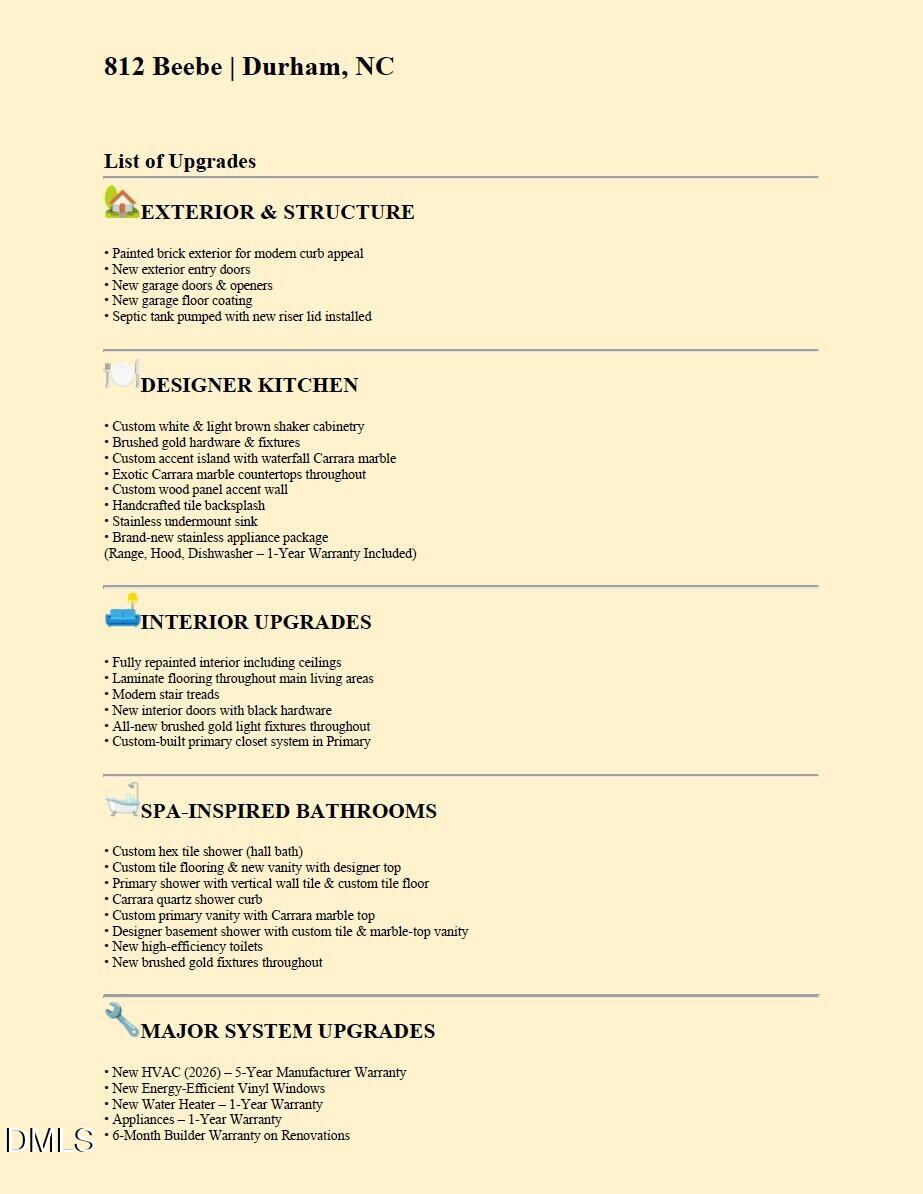 812 Beebe Drive Durham, NC 27713 - Photo 56 of 56 LOU 812 Beebe