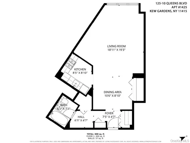 $179,000 | 125-10 Queens Boulevard, Unit 1425 | Kew Gardens