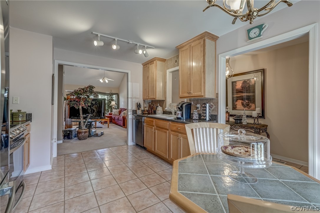 1402 Quiet Lake Loop Midlothian, VA 23114 - Photo 16 of 50 a kitchen with a sink and cabinets