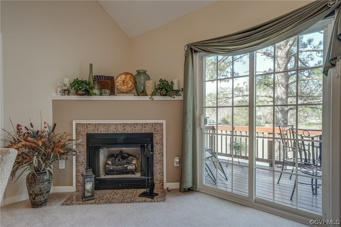 1402 Quiet Lake Loop Midlothian, VA 23114 - Photo 23 of 50 a living room with furniture with a fireplace