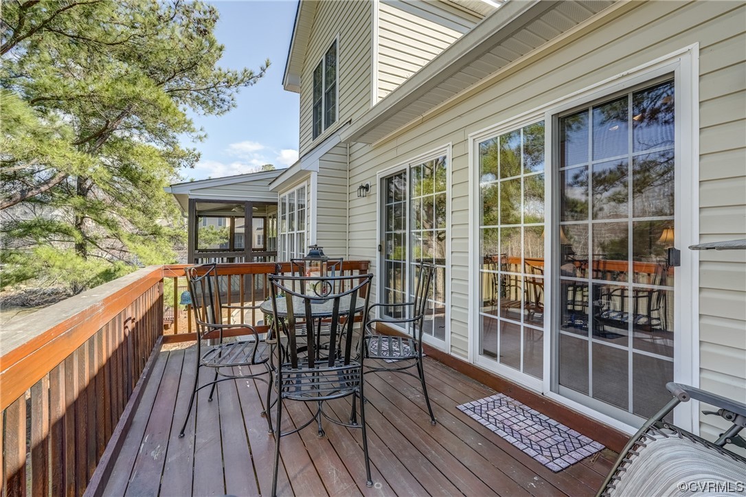 1402 Quiet Lake Loop Midlothian, VA 23114 - Photo 29 of 50 a view of a house with a deck