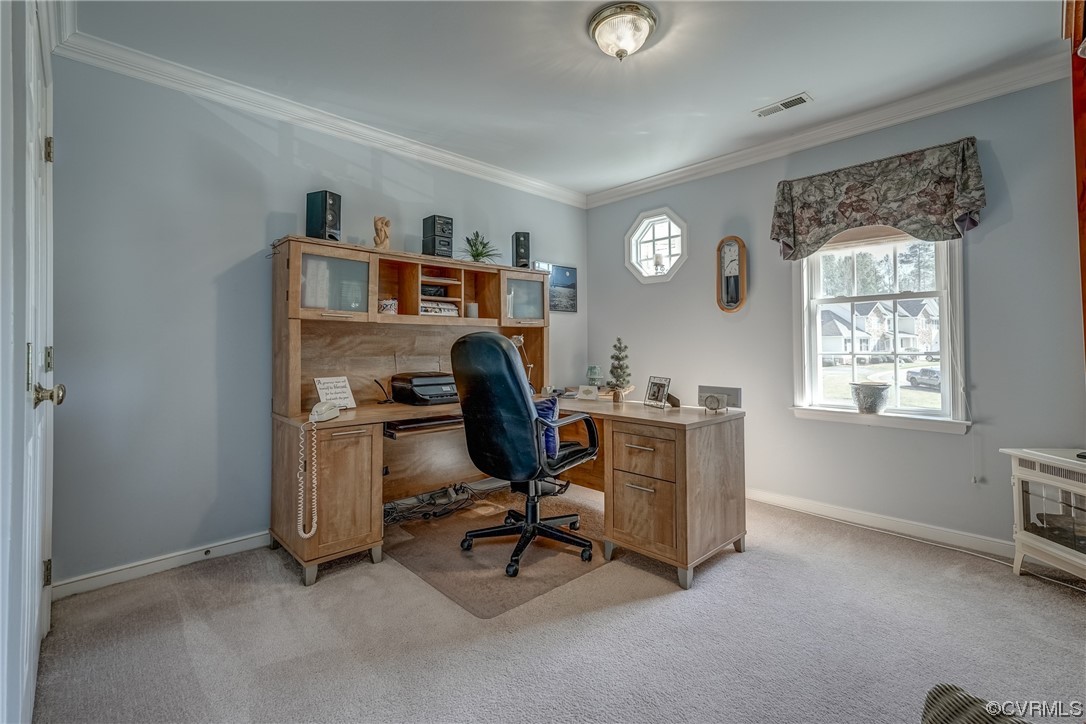 1402 Quiet Lake Loop Midlothian, VA 23114 - Photo 40 of 50 a view of a workspace with furniture and a window