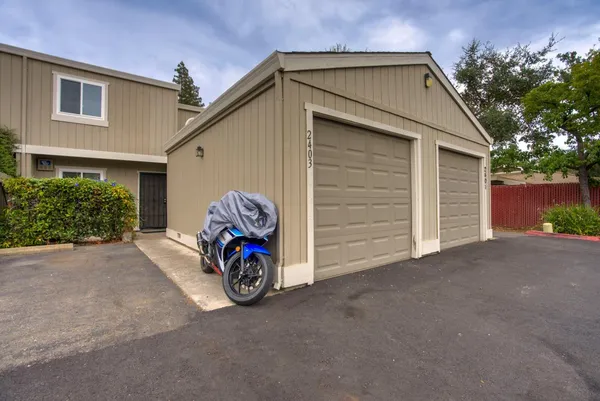 a car parked in front of house