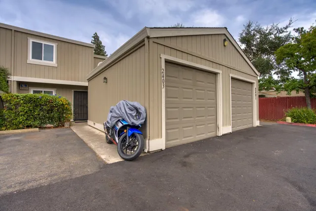 a car parked in front of house