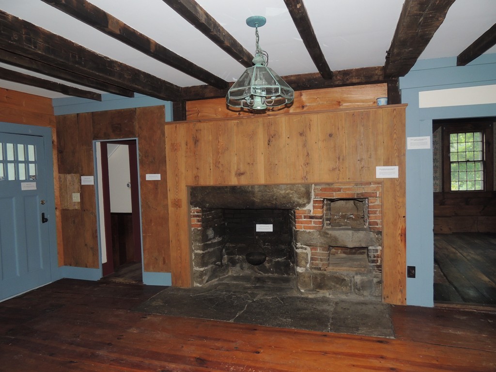 400 Lower Hampden Road Monson, MA 01057 - Photo 22 of 30 a view of a livingroom with wooden floor a fireplace and window