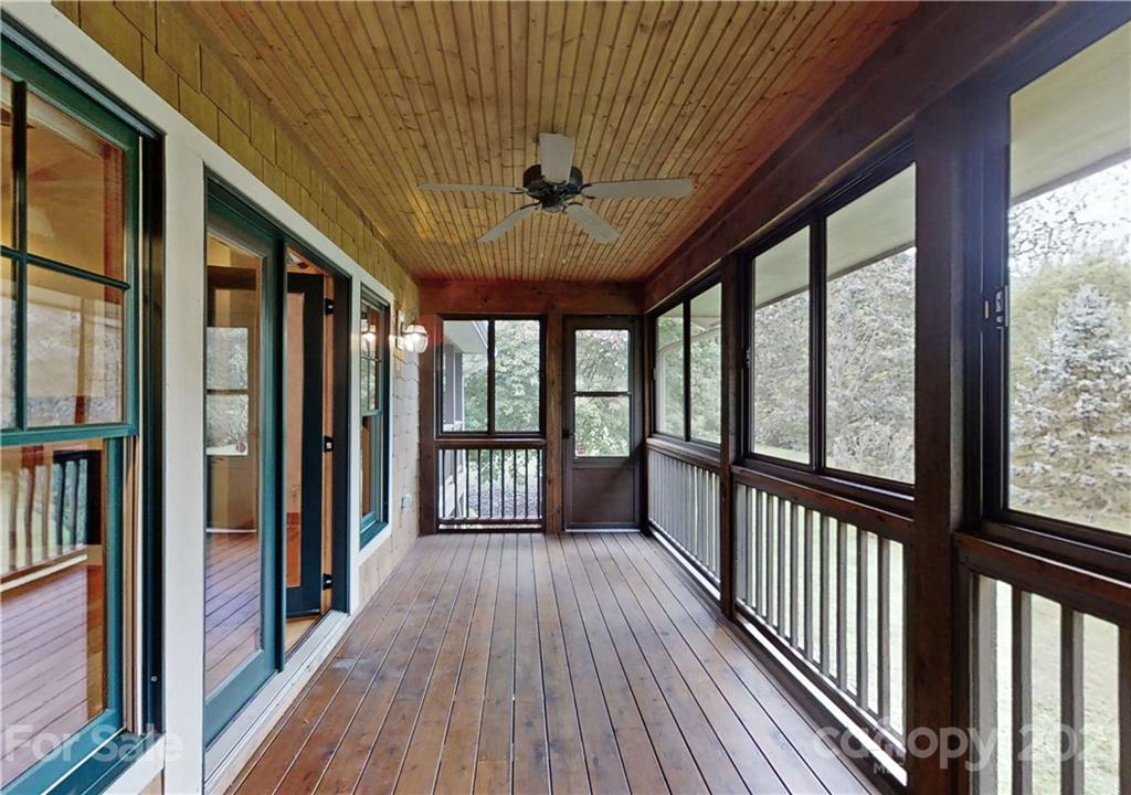 56 Devonshire Drive Mills River, NC 28759 - Photo 8 of 43 a view of a balcony with wooden floor