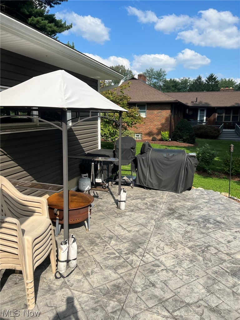 294 Lester Road New Franklin, OH 44319 - Photo 20 of 24 View of patio with a gazebo