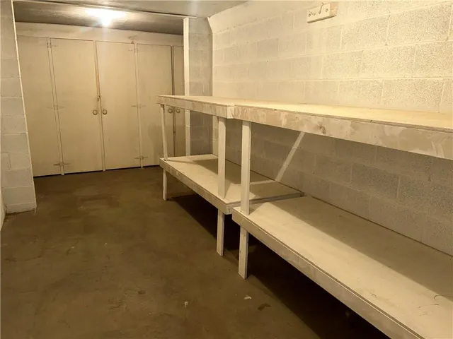 a view of storage and utility room