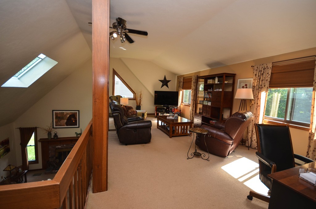 66 Dodge Hill Road Sutton, MA 01590 - Photo 16 of 29 a living room with furniture a flat screen tv and a window