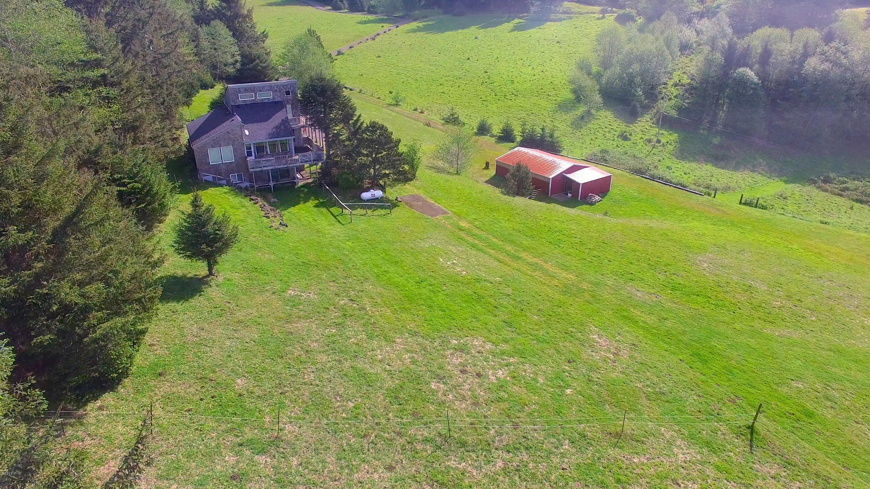 6205 Scherzinger Road Neskowin, OR 97149 - Photo 85 of 88 Aerial of House & Barn