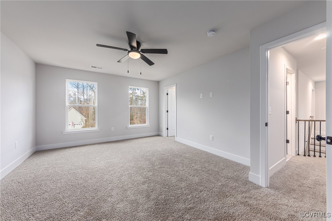 4801 Partlow Road Partlow, VA 22534 - Photo 13 of 30 Carpeted spare room with ceiling fan