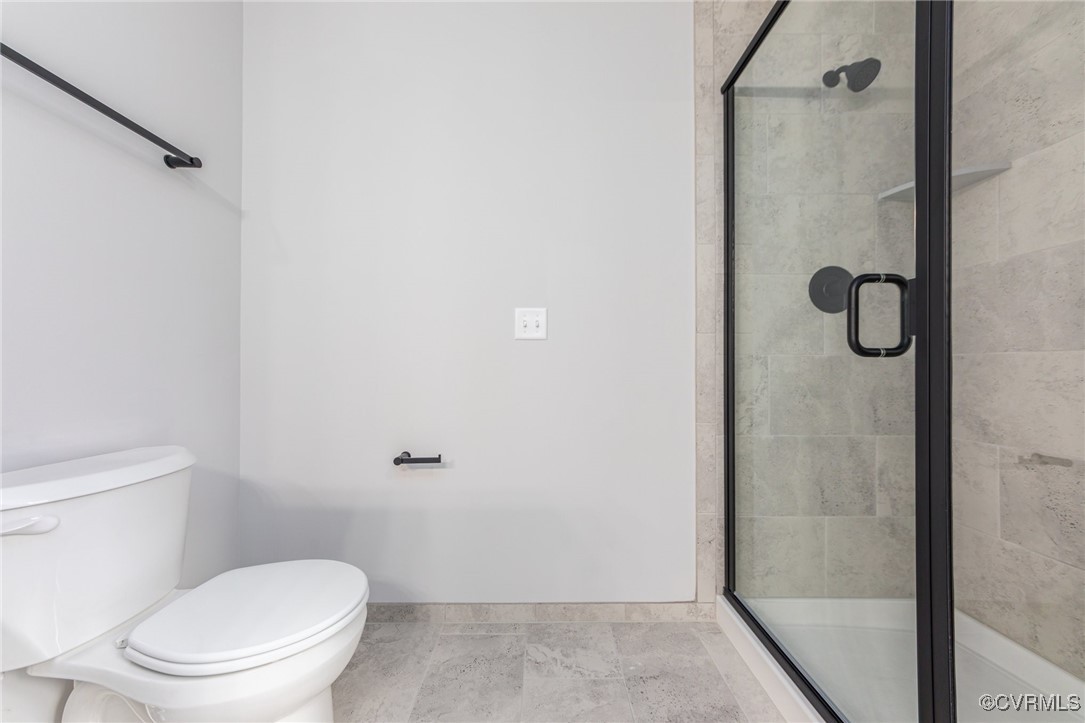 4801 Partlow Road Partlow, VA 22534 - Photo 16 of 30 Bathroom with walk in shower, tile patterned floor