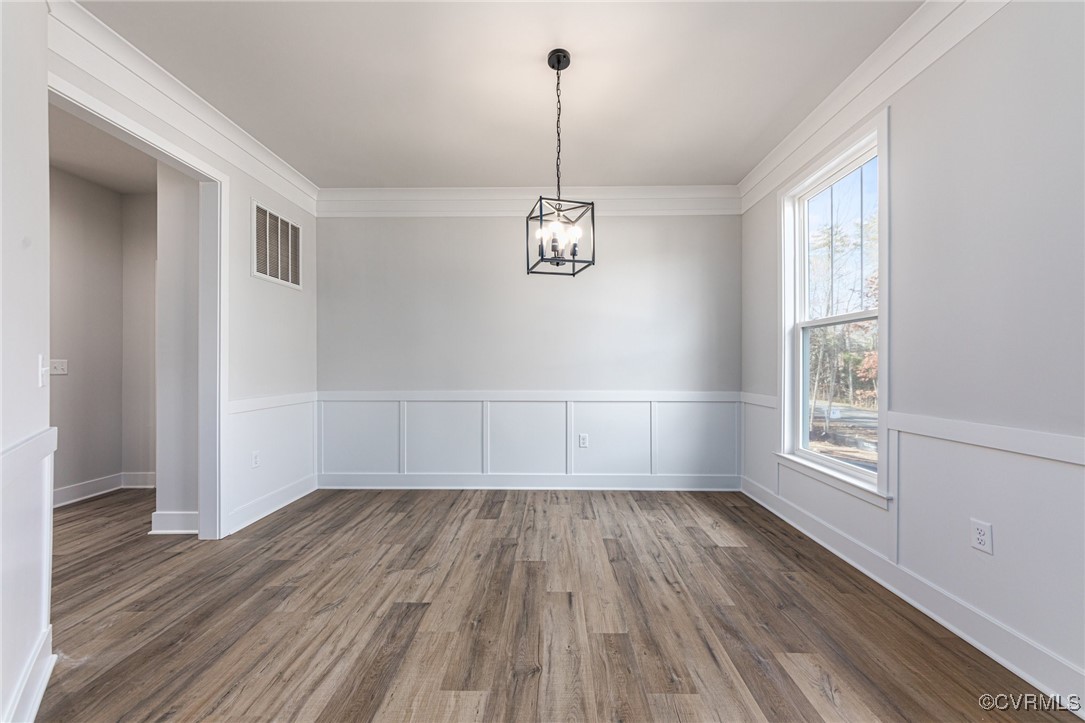 4801 Partlow Road Partlow, VA 22534 - Photo 5 of 30 Unfurnished room with dark hardwood / wood-style f
