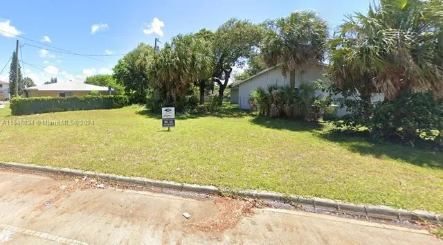 a view of an outdoor space and swimming pool
