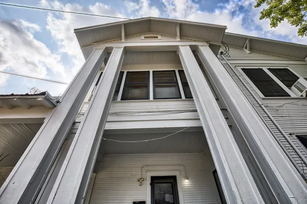 a view of a fireplace