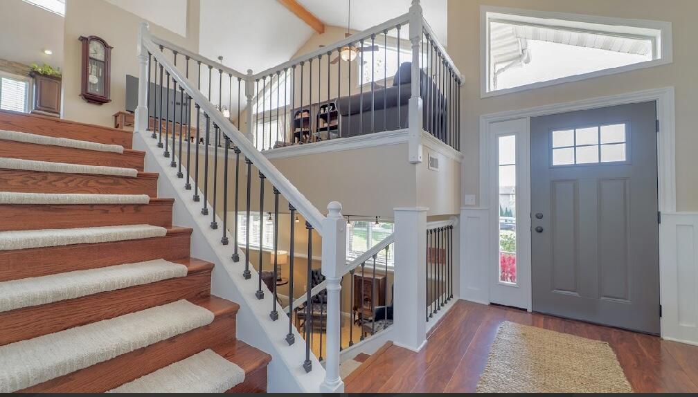 9166 Maple Court St. John, IN 46373 - Photo 8 of 40 a view of entryway and hall with wooden floor
