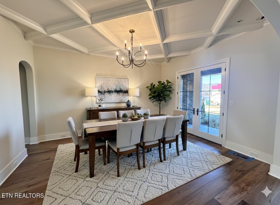3741 Edgewater Way Louisville, TN 37777 - Photo 9 of 58 Furnished Dining Room(AI Generated)