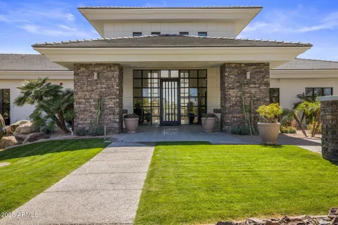 a view of a house with a patio