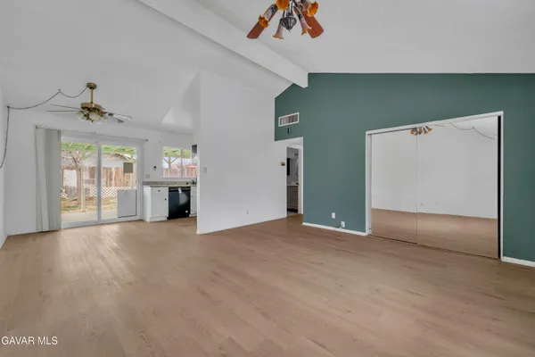 wooden floor in an empty room