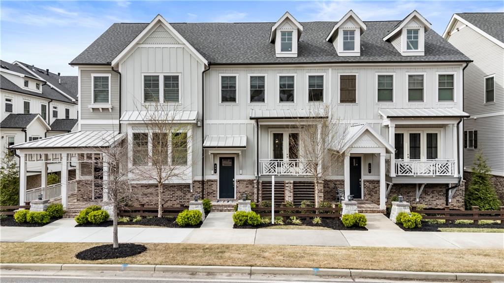 a front view of a house