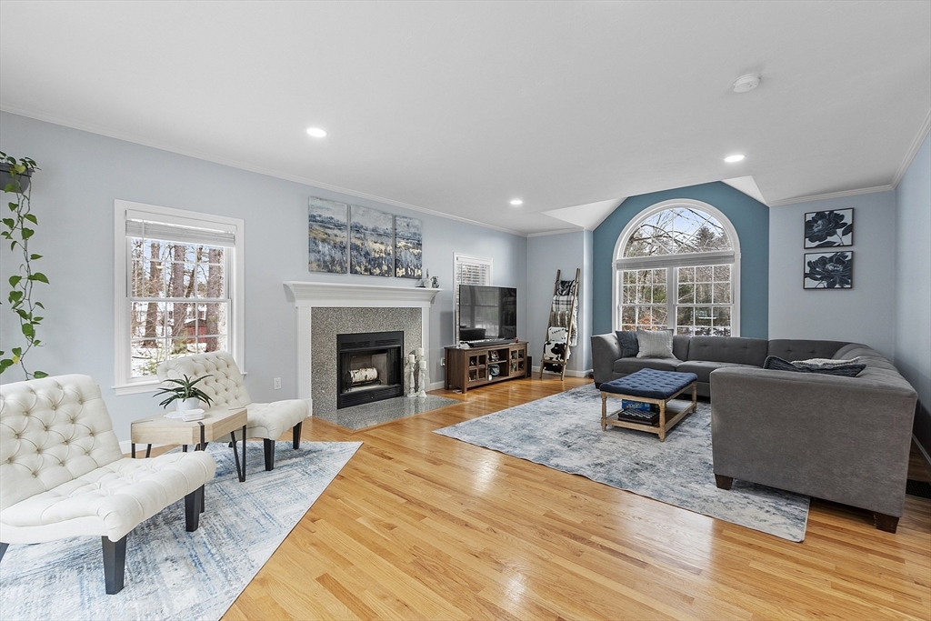 2 Gabes Place Lunenburg, MA 01462 - Photo 18 of 41 a living room with furniture and a fireplace