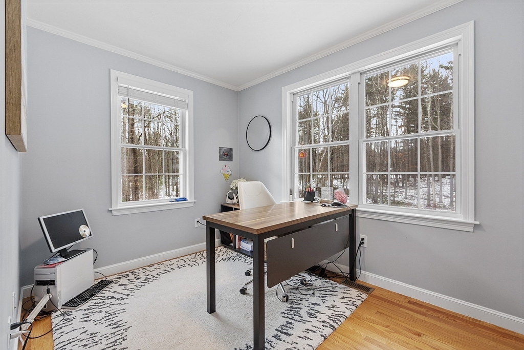 2 Gabes Place Lunenburg, MA 01462 - Photo 24 of 41 a view of a workspace with furniture and a window