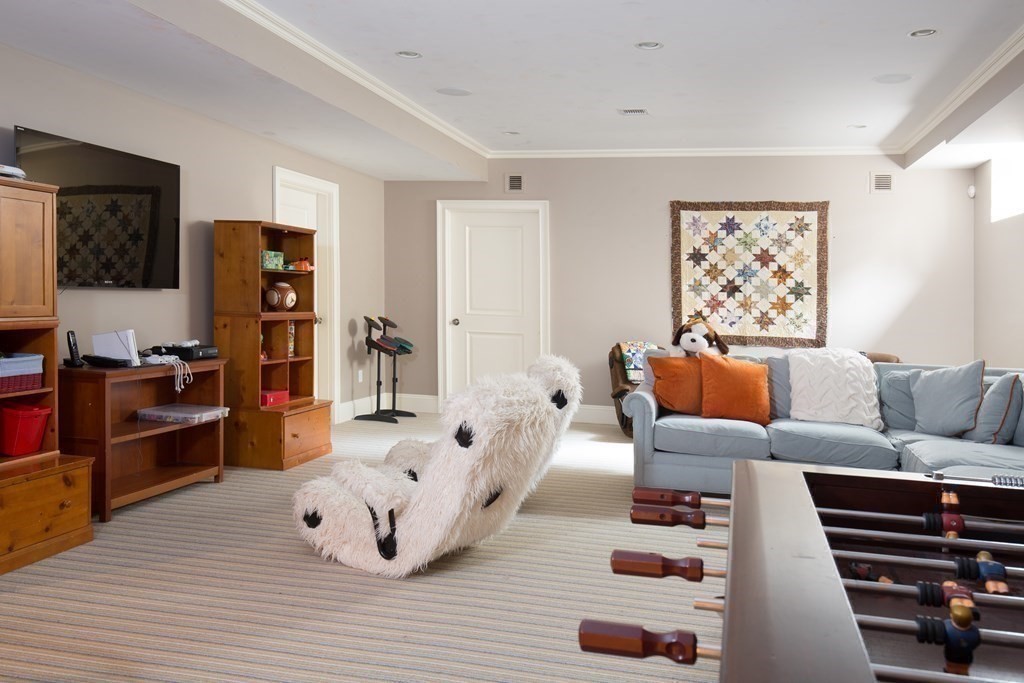 23 Pembroke Road Wellesley, MA 02482 - Photo 13 of 16 a living room with furniture and a flat screen tv