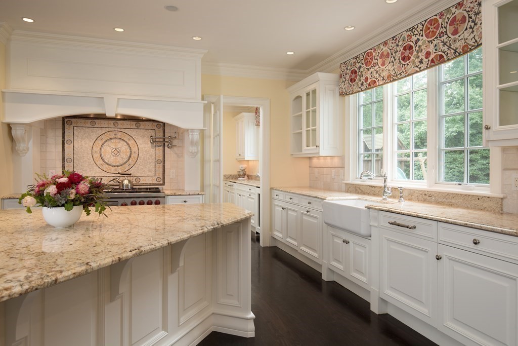 23 Pembroke Road Wellesley, MA 02482 - Photo 8 of 16 a bathroom with a granite countertop sink and a window