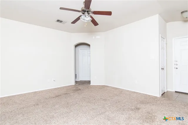 a view of an empty room