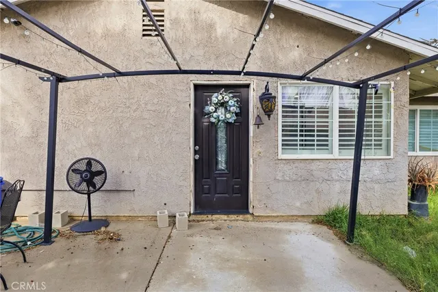 a front view of a house