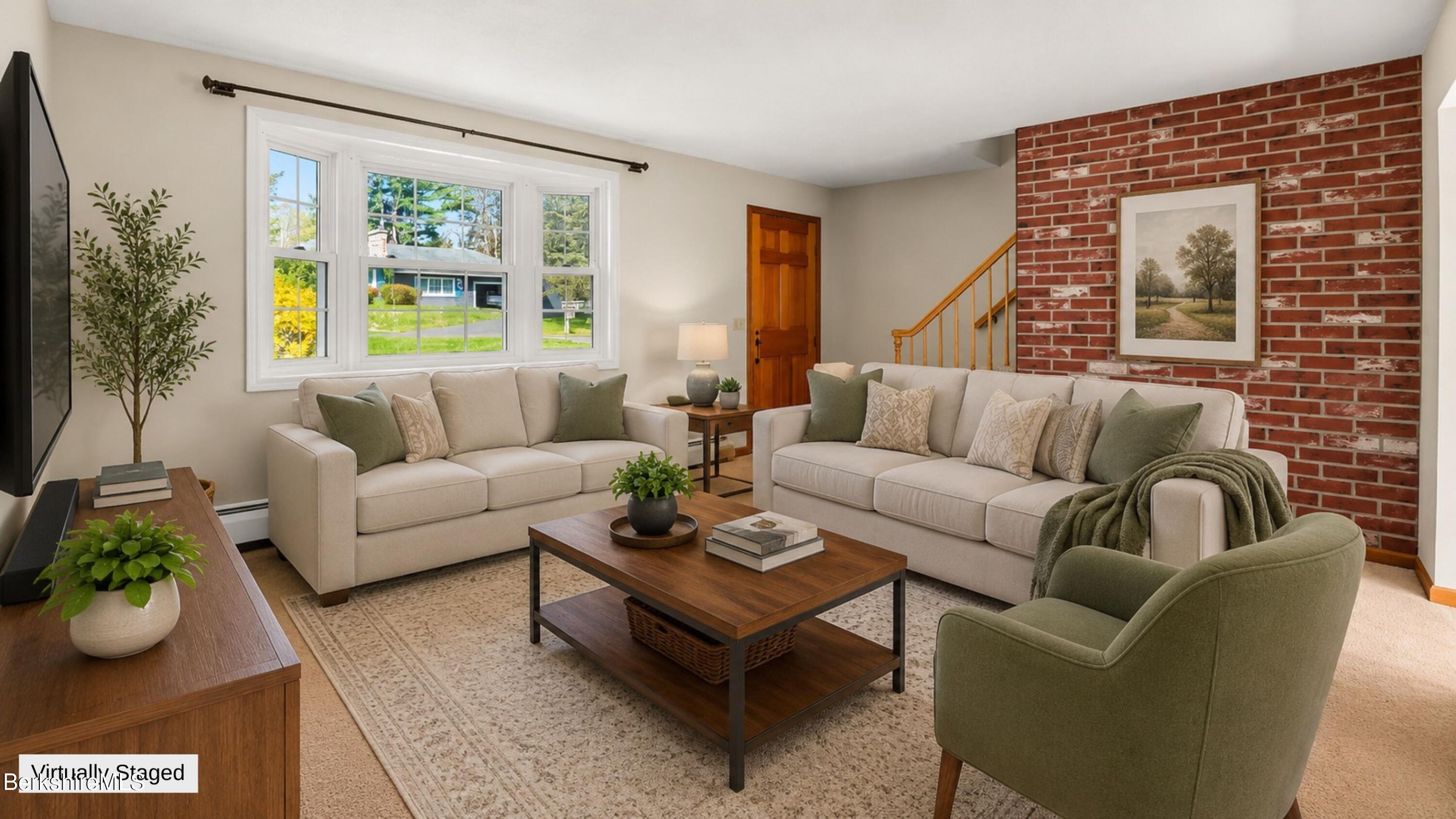 26 Partridge Road Pittsfield, MA 01201 - Photo 7 of 41 VIRTUALLY STAGED LIVING ROOM
