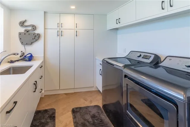 a room with storage and utility