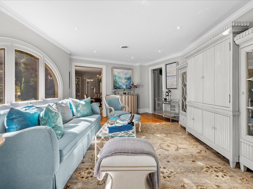 142 Crafts Road Brookline, MA 02467 - Photo 12 of 42 a living room with furniture and a large window