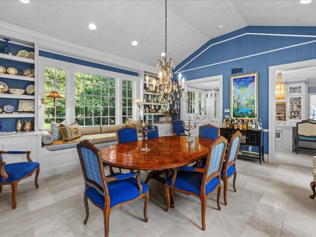 142 Crafts Road Brookline, MA 02467 - Photo 10 of 42 a view of a dining room with furniture window and wooden floor
