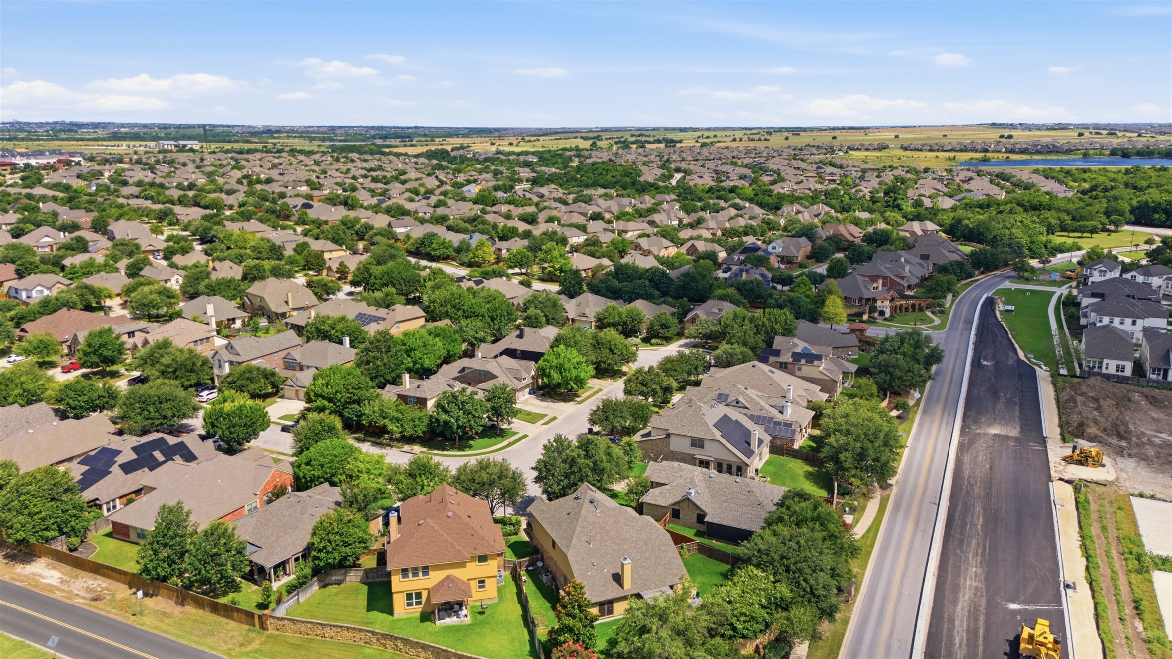 2568 Santa Barbara Loop Round Rock, TX 78665 - Photo 30 of 34 an aerial view of residential houses with outdoor space and trees