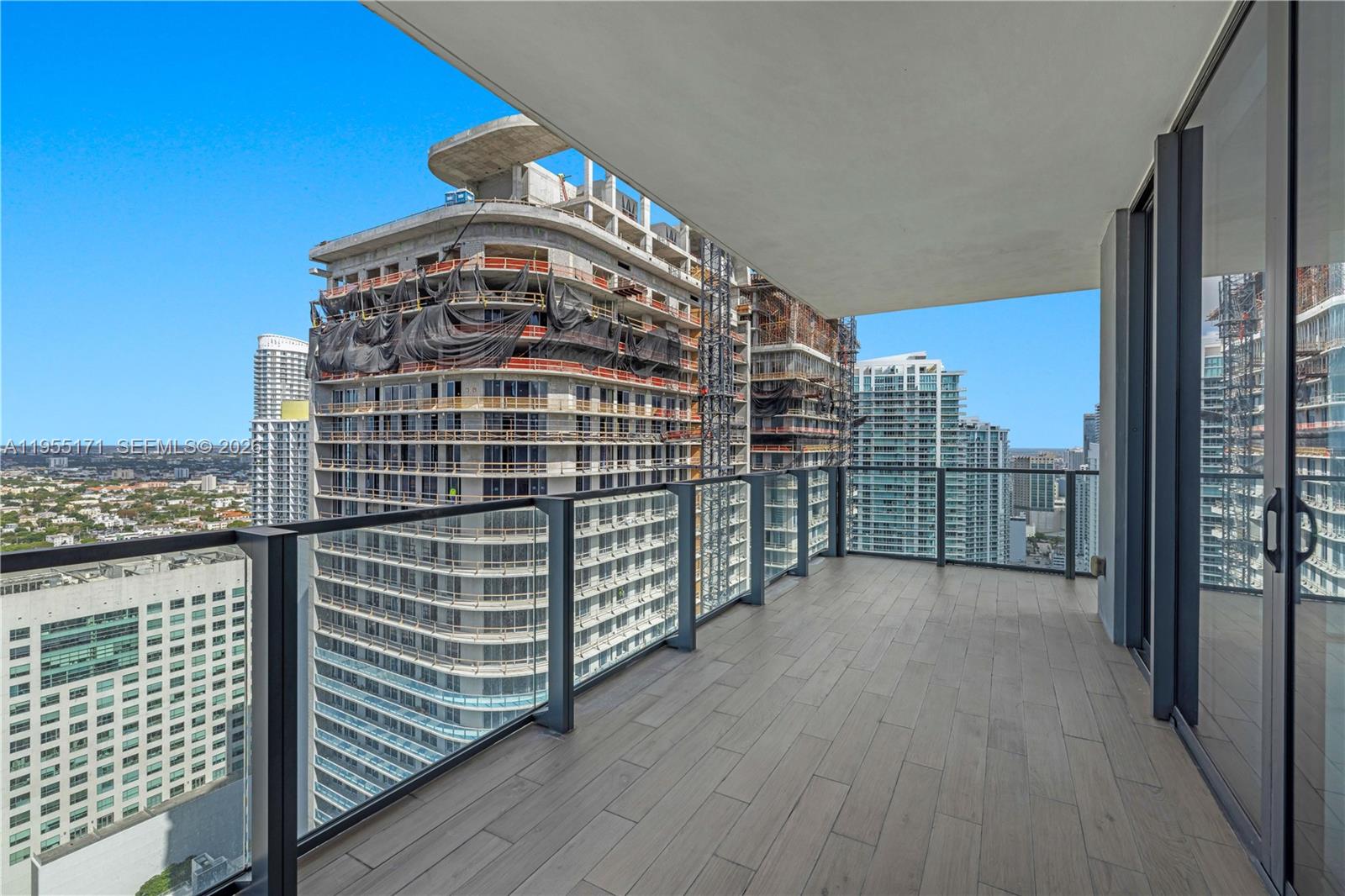 88 Southwest 7th Street, Unit 3711 Miami, FL 33130 - Photo 40 of 47 a view of a balcony with city view