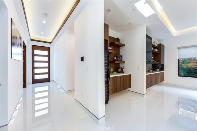 a view of kitchen and utility room