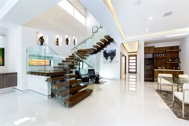 a gym hall with exercise machine