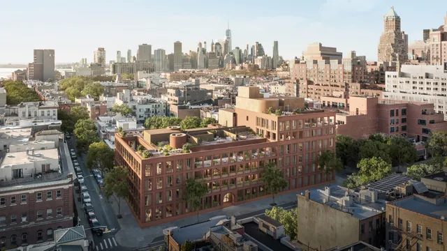 a view of a big building